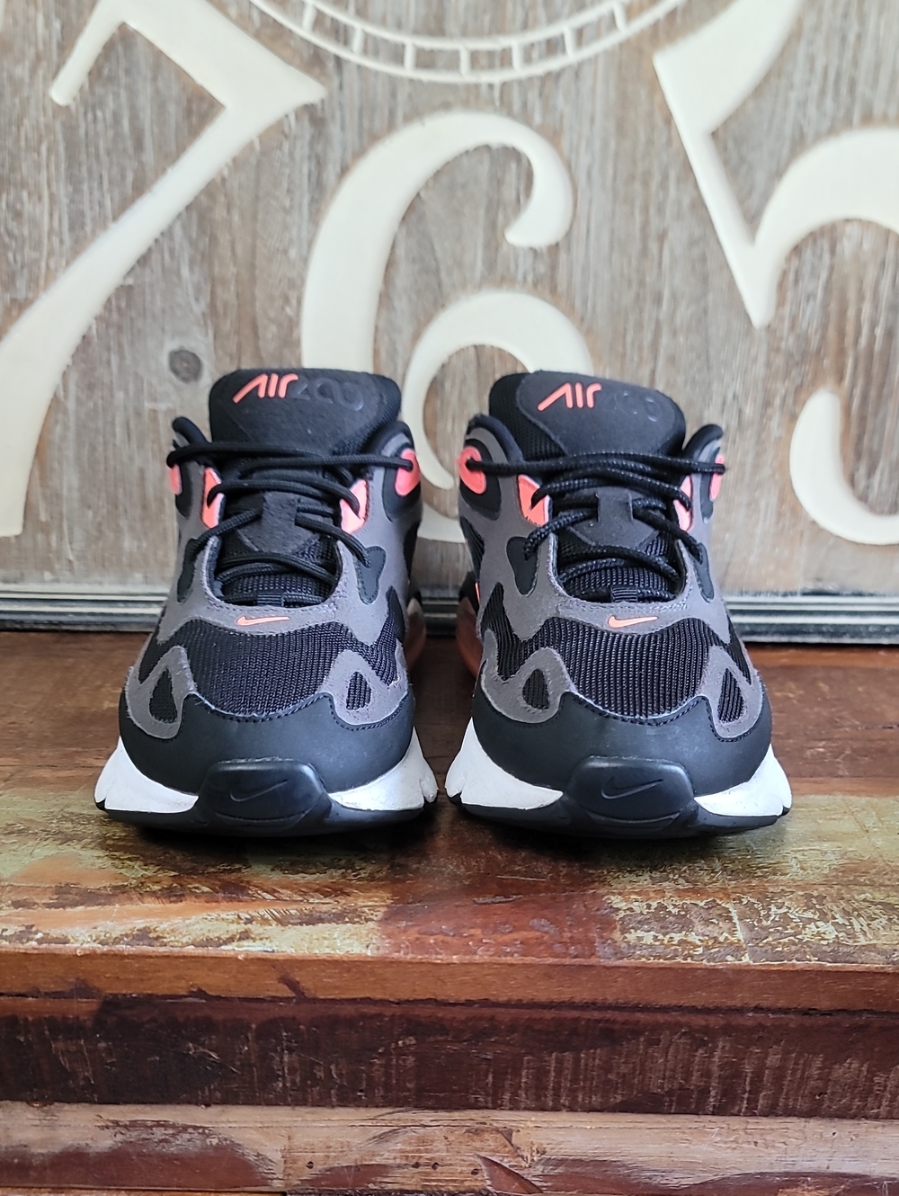Nike Air Max 200 "Thunder Grey/Hot Punch" Wmns 9.5 Fast Shipping - Picture 4 of 13
